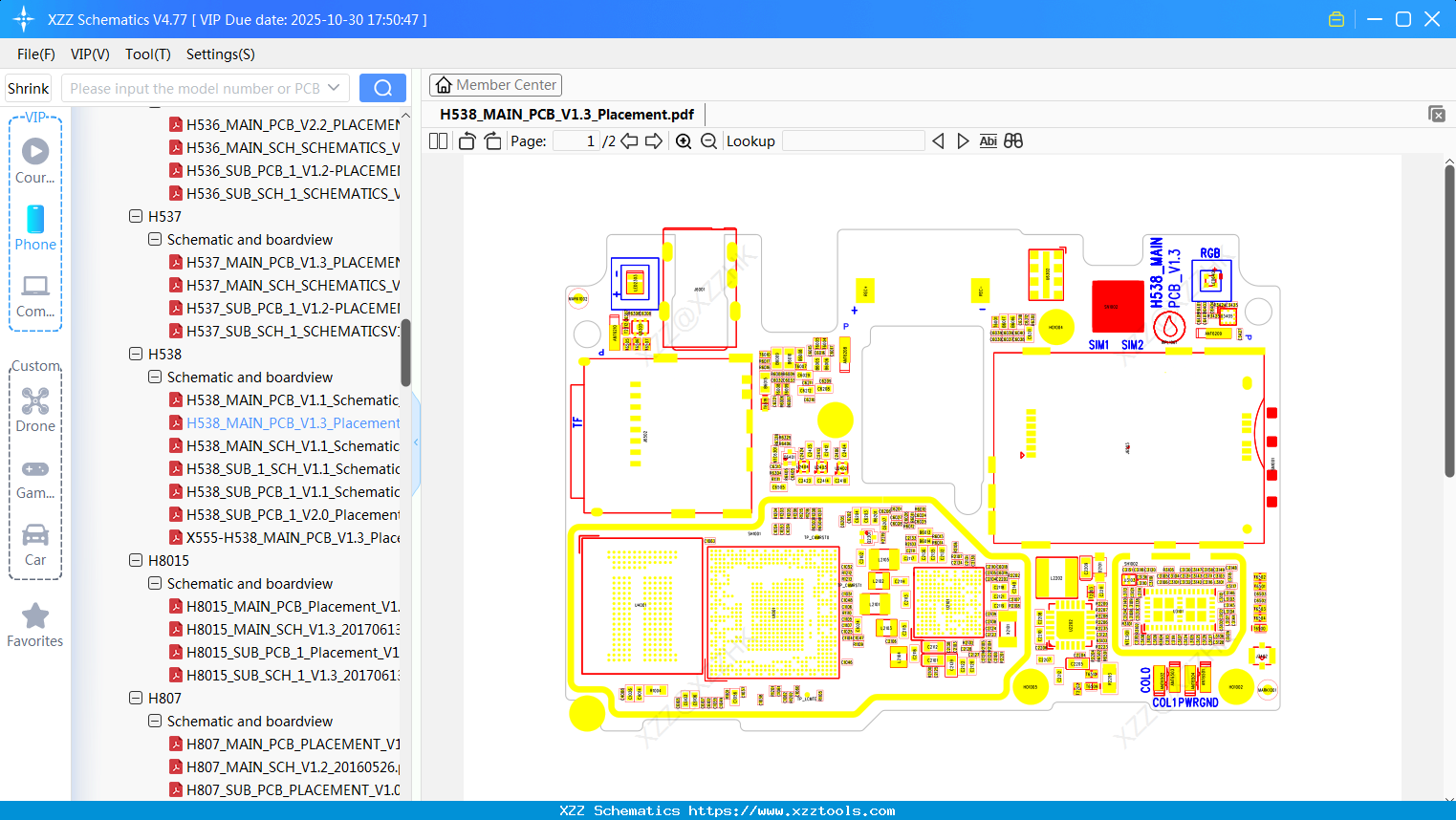 Infinix H538_MAIN_PCB_V1.3_Placement